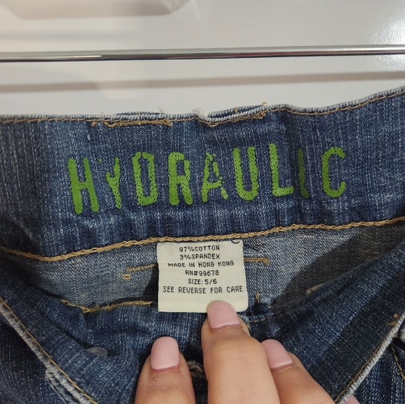 Hydralic Denim Skirt, Size 5/6 - Picture 2 of 5